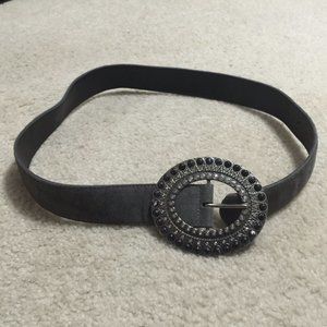 Vintage Chinese Laundry Leather Rhinestone Belt